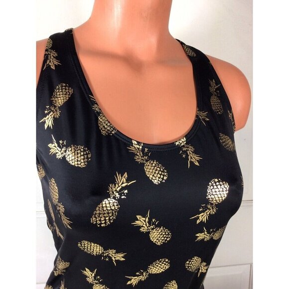 City Streets Pineapple Swimsuit Womens Medium - Picture 2 of 5